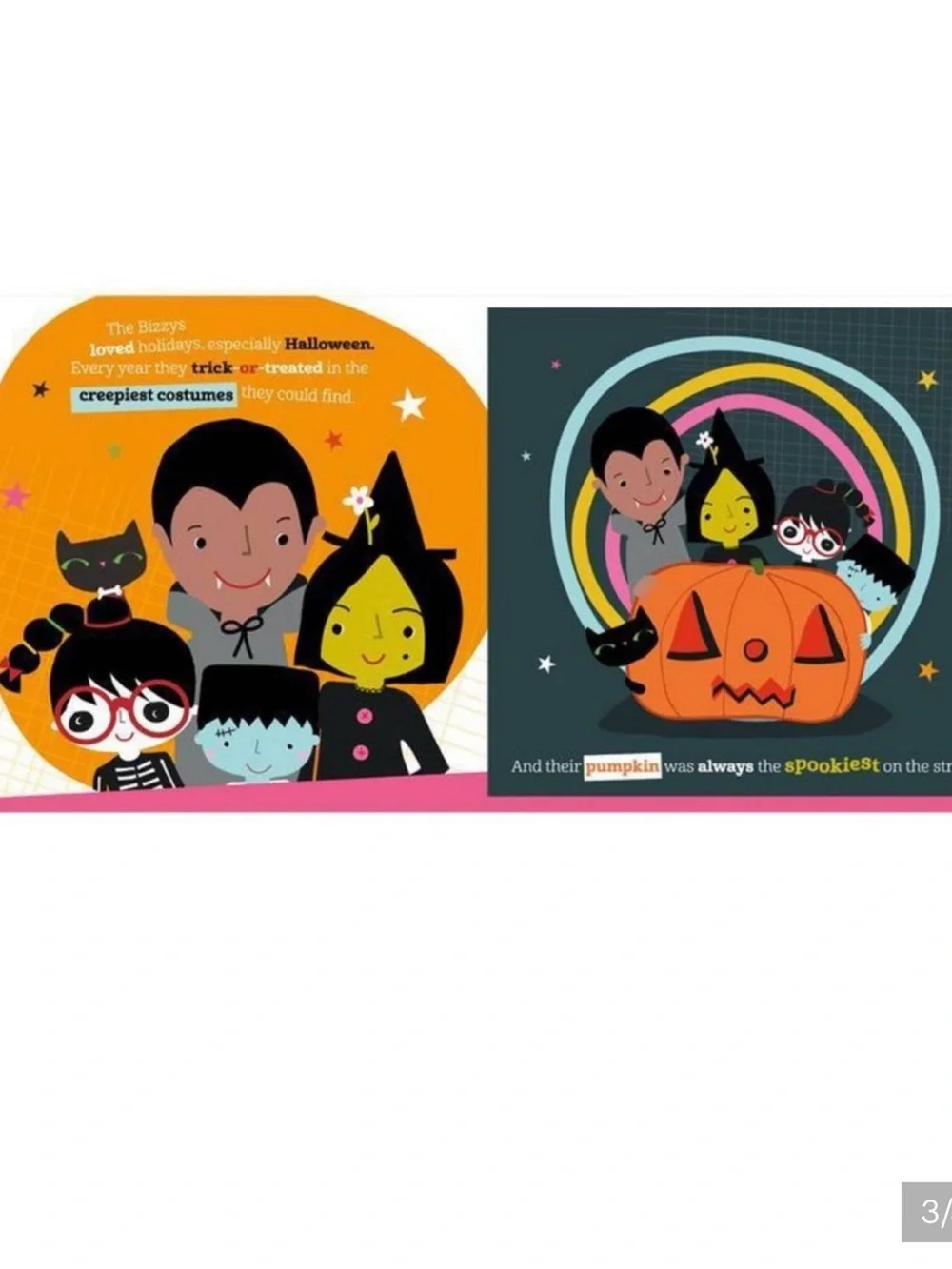 Set of 2 New Kids Halloween Books Ghost & Pumpkin Hardcover Target NEW